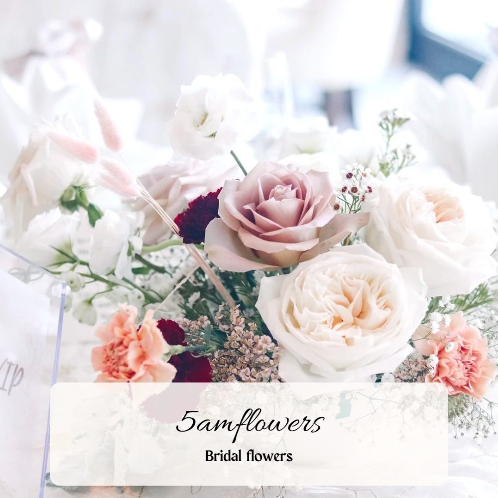 5amflowers bridal flowers collaboration la belle couture