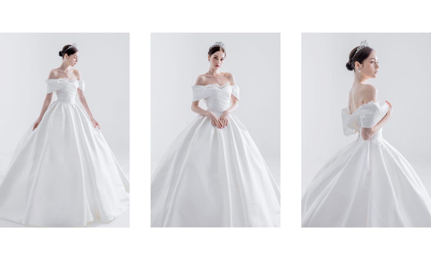 wedding style silhouette ball gown from la belle couture